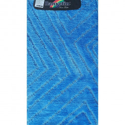 Коврик для ванной САНАКС 00298 CLASSIC UNI ПОЛОСКИ Коврик в ванную одинарный СИНИЙ 55х90см 100% полиэстер