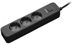 сетевой фильтр PERFEO (PF_C3950) POWER STREAM - 3 роз - 1,5 м - черный