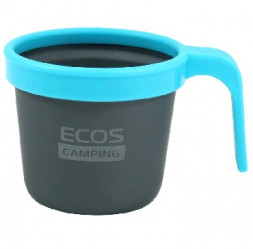 Кружка ЭКОС Кружка походная с пластиковой ручкой CT079, 280 мл 993102