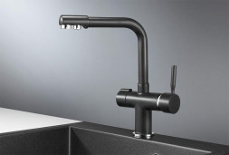 Смеситель кухонный GRANULA 2088, ЧЕРНЫЙ