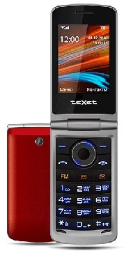 Телефон мобильный TEXET TM-404 Red (2 SIM)