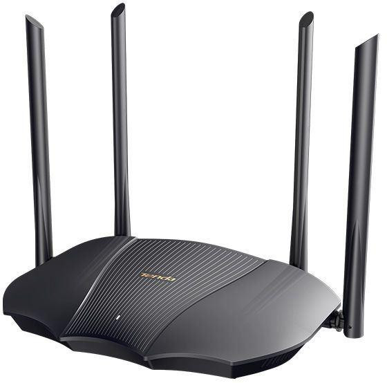 TENDA Wi-Fi TX12 Wi-Fi 6 роутер AX3000, до 574 Мбит/с на 2,4 ГГц + до 2402 Мбит/с на 5 ГГц, LAN 2x1Гбит/с, WAN 1x1Гбит/с, 4 антенны