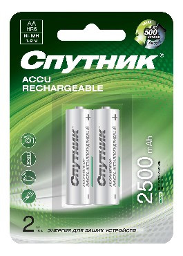 аккумулятор СПУТНИК Аккумулятор NI-MH HR6 2500 MAH