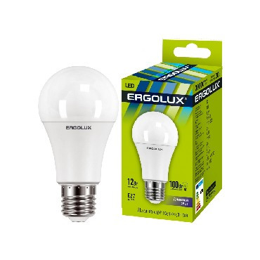 Лампочка светодиодная ERGOLUX (12880) LED-A60-12W-E27-6K