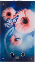 Проточный газовый водонагреватель GENBERG 210.01 ДЕКОР-ЕСО 10 л. Цветы