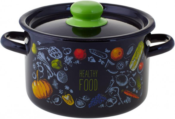Кастрюля APPETITE 1с16с/1 Healthy food эмал цил 2,9л