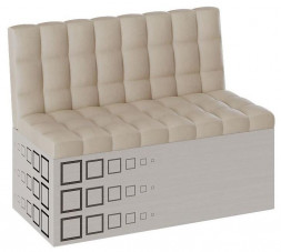 Скамья прямая BONMEBEL Денвер Скамья прямая дуб молочный/кожзам бежевый (2 пак.)