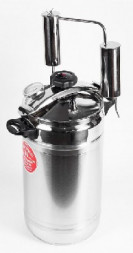 Дистиллятор УЗБИ Первач Супер-Элит Аромат 17Т, 17л, ДВОЙНОЕ КАПСУЛЬНОЕ ДНО, Самогонный аппарат (дистиллятор)