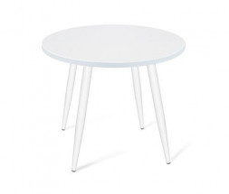 Стол SHEFFILTON SHT-TU14/80 МДФ белый муар/белая шагрень металл/МДФ 201285