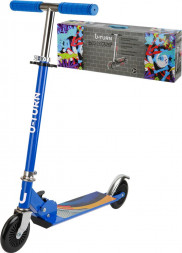 Самокат VELOBIBI 2-х колесный, колеса PU 120мм, 65*10*59-80см, до 50кг, голубой (Арт. СМК-9930)