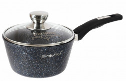 Ковш МЕЧТА 82803И Гранит black Induction Pro 1.7л с несъемн. ручкой и стекл. крышкой