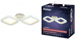Люстра потолочная RITTER 52930 3 LOSANGA 80Вт белый