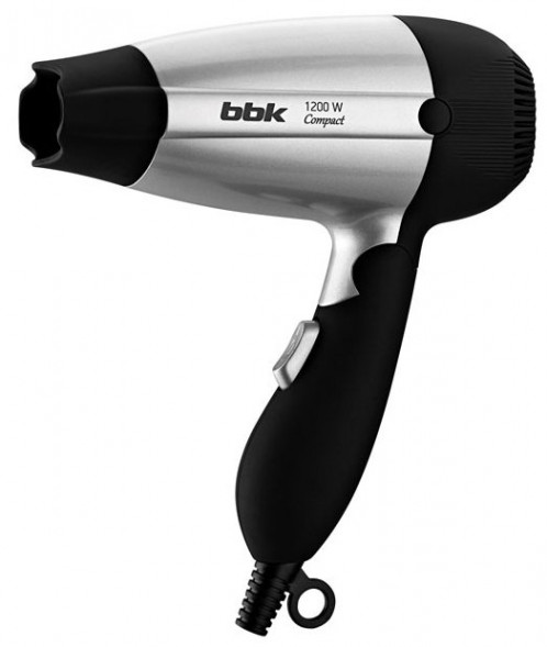 Фен BBK BHD1200 черный/серебро