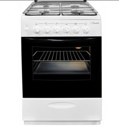 Духовой шкаф газовый ЛЫСЬВА ГП 40р0 МС-2у с крышкой белая