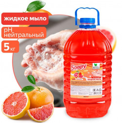 CLEAN&amp;AMP;GREEN Жидкое мыло &quot;Soapy&quot; Light &quot;Грейпфрут&quot; 5 л. Clean&amp;Green CG8231