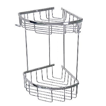 Полка САНАКС 75250 Полочка угловая овальная двойная 18 см