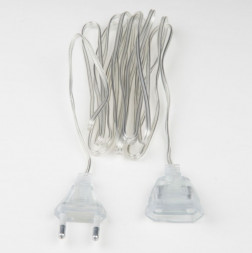 Удлинитель для гирлянд UNIEL UL-00007299 UCX-Y25/10W-200 CLEAR Удлинитель для подключения гирлянд 2м