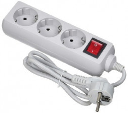 Сетевой фильтр BURO 300SL-1-G 1м 3 розетки серый