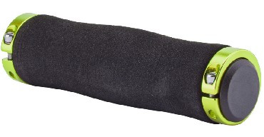 Грипсы STELS Грипсы XH-GN02BL 130 мм чёрные, материал EVA, зеленые кольца, в инд. упаковке 150243 LU089188