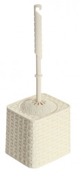 Набор для ванны VIOLET Набор для WC &quot;Ротанг&quot; квадратный (слоновая кость) 131526