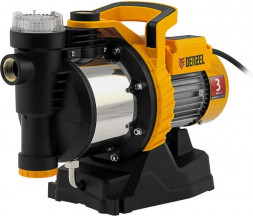 Насос DENZEL Садовый поверхностный насос GP1100SS, 1100 Вт, 4000 л/ч, подъем 45 м, пластик 97305