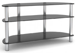 Стойка для TV MD 403 slim/хром/дымч
