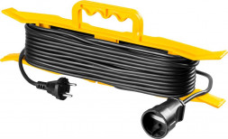 Удлинитель STAYER Силовой удлинитель-шнур ПВС 2x0.75 20м, 2200Вт на рамке, MF 207 55018-20_z01