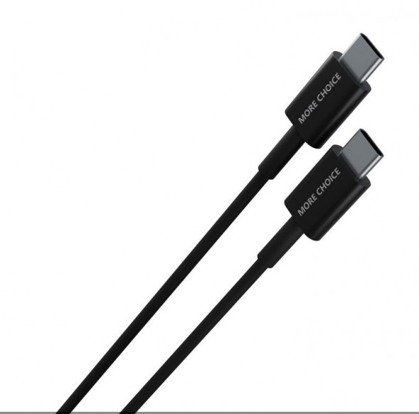Кабель MORE CHOICE (4627151194868) K71Sa Type-C(m)-Type-C (m) 3.0А 2.0м - черный
