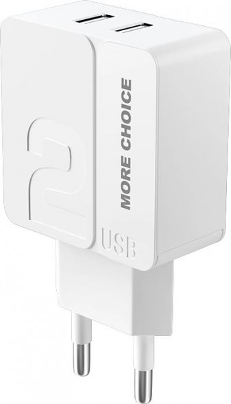 СЗУ MORE CHOICE (4627151191768) NC46a СЗУ 2USB 2.4A для Type-C 1м White