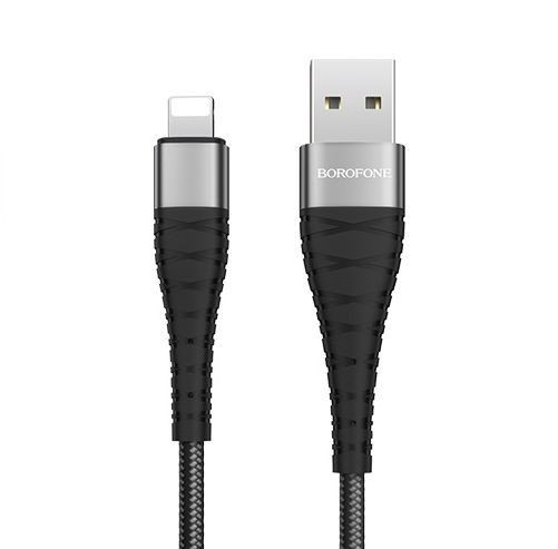 Кабель 8 Pin BOROFONE (6931474710413) BX32 USB-Lightning 8 Pin 2.4A 1M - черный