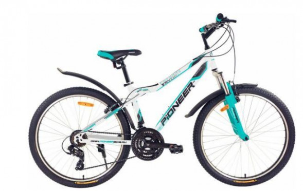 Велосипед PIONEER FAVORITE 26&quot;/16&quot; white-mint-black