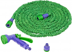 Набор для полива PALISAD Набор поливочный, усиленый растягивающийся шланг 15м, 7-реж пистолет, соед., адаптер// PALISAD Набор поливочный, усиленый растягивающийся шланг 15м, 7-реж пистолет, соед., адаптер//