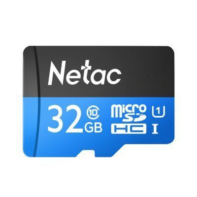 Карта памяти NETAC 32Gb MicroSD P500 + SD адаптер (NT02P500STN-032G-R)