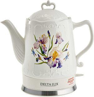 Чайник DELTA DE-1012 корпус из фарфора Ирисы