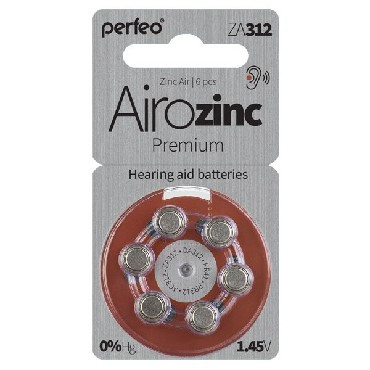 Элементы питания PERFEO ZA312-6BL AIROZINC PREMIUM (6)