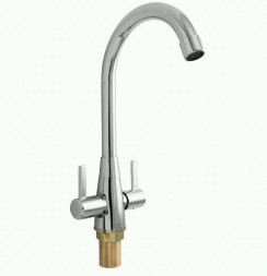 Смеситель для кухни MYFAIR 752 Смеситель кухонный металлокерамика-флажок