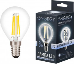 Лампа светодиодная ENERGY LED G45F-8-E14-4000 (109322)
