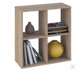 Стеллаж POLINI Стеллаж Polini Home Smart Кубический 4 секции, дуб (1кор)