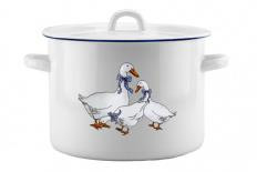 Кастрюля ЭМАЛЬ 01-1615н/4М Гуси эмал цил 4,5л