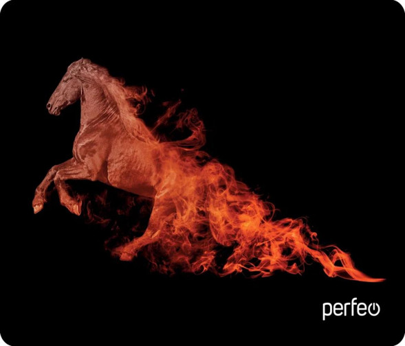 Коврик для компьютерной мыши PERFEO (PF_D0684) &quot;Flames&quot; &quot;Лошадь&quot;