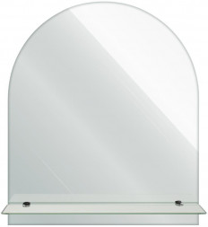 Зеркало САНАКС 40172 Зеркало закруглённое, с полкой , 500х600 мм, полка 500 мм АРКА