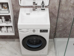 Раковина подвесная на стиральную машину PAOLA Siena 500 Белый