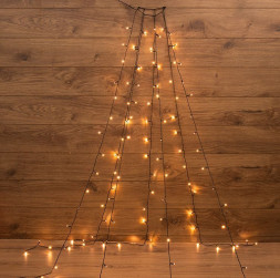 Гирлянда NEON-NIGHT (235-076) Елочная гирлянда с кольцом, 7 нитей 1,5М, теплый белый