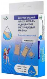 Лейкопластырь SFM Лейкопластырь SFM набор ВОДОНЕПРОНИЦАЕМЫЙ №15 бактерицидный
