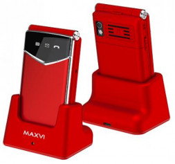 Телефон мобильный MAXVI E11ds Red-Silver