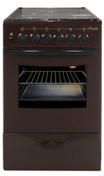 Духовой шкаф газовый ЛЫСЬВА ГП 40р0 МС-2у с крышкой коричневая