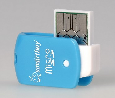 Устройство чтения карт памяти SMARTBUY (SBR-706-B) MicroSD голубой