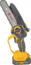 Пила цепная аккумуляторная бесщеточная EDON ANS-21/6BL желтый/черный 25165
