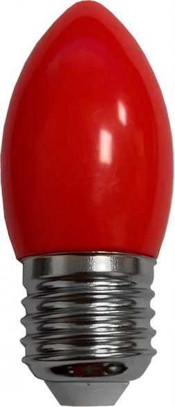 Лампа светодиодная ECOLA C7TR20ELY candle LED color 2W/E27 матовая колба красный