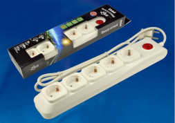 Сетевой фильтр UNIEL (UL-00001754) S-GSL5-3 IVORY